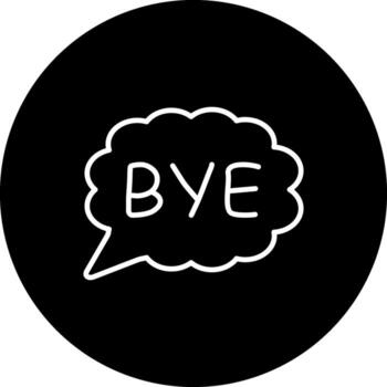 Bye Modern Web Interface Asset vector