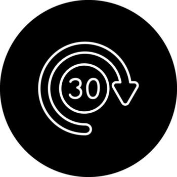 30 dias funcional usuario interfaz símbolo vector