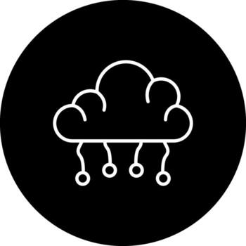 nube informática único web gráfico diseño vector