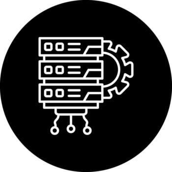 base de datos elegante marca diseño activo vector