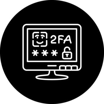 dos factor autenticación consistente usuario interfaz marca vector