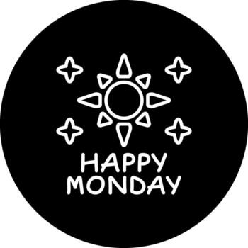 Monday Distinctive Digital Art Layout vector