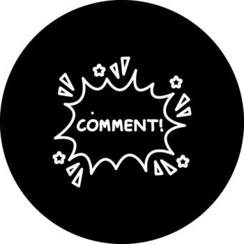 Comment Professional UI Design Asset vector