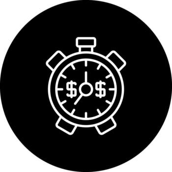 Alarm Clock Stylish Digital Art Object vector