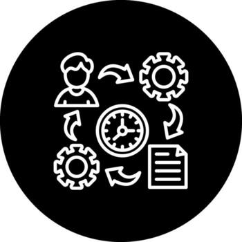 proceso pulcro móvil aplicación gráfico vector