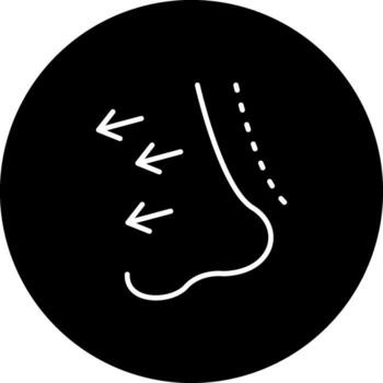 nariz cirugía avanzado marca diseño diseño vector