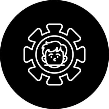 Face Detection Stylish Digital Art Object vector