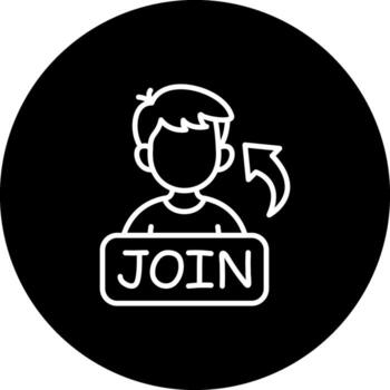 Join Modern Web Interface Asset vector