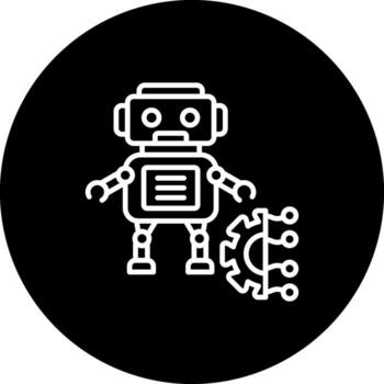Robot Dynamic Mobile App Symbol vector