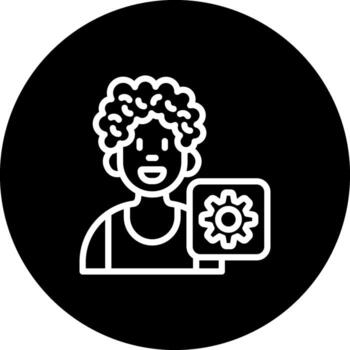 usuario ajuste mínimo plano ilustración vector