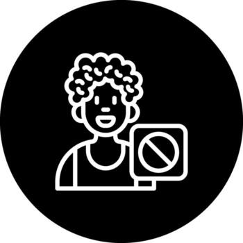 User Ban Modern Web Interface Asset vector