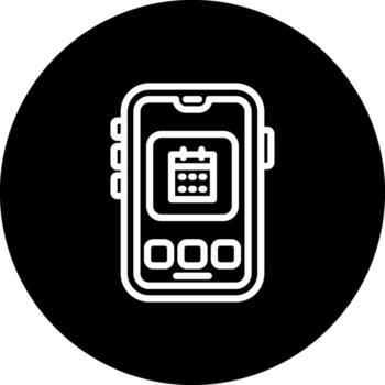 Mobile Calendar Modern Web Interface Asset vector