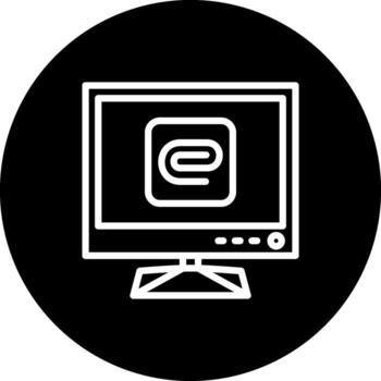 Tv Attachment Sophisticated UI Design Object vector