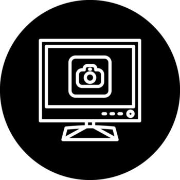 Tv Camera Clear User Interface Object vector