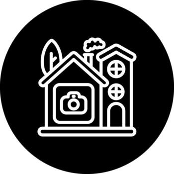 Home Camera Custom Flat Design Element vector