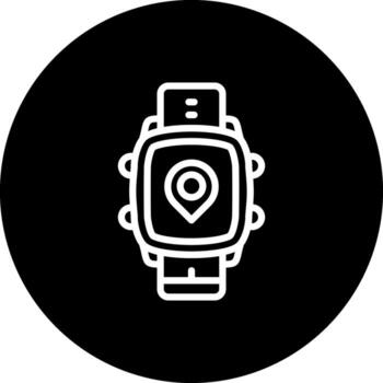 Smart Watch Location Balanced Modern Graphic Element vector