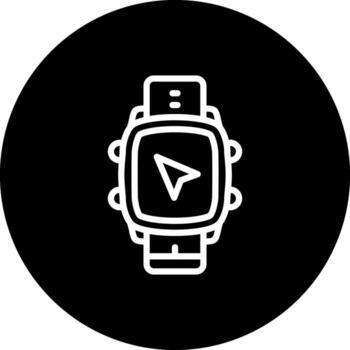 inteligente reloj navegación flecha avanzado creativo gráfico formar vector