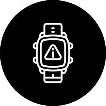 Smart Watch Error Refined User Interface Layout vector