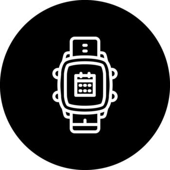 Smart Watch Calendar Functional User Interface Symbol vector