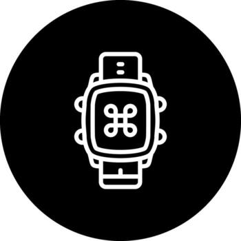 inteligente reloj mando moderno digital Arte forma vector