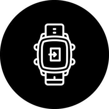 inteligente reloj salida futurista web diseño diseño vector