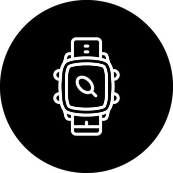 Smart Watch Push Pin Optimized Mobile App Design vector