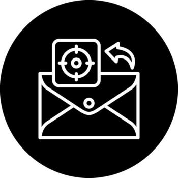 correo electrónico objetivo único marca gráfico objeto vector