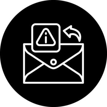 correo electrónico error innovador producto gráfico forma vector