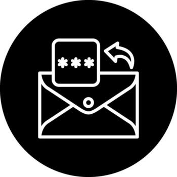 correo electrónico alfiler código geométrico web gráfico símbolo vector