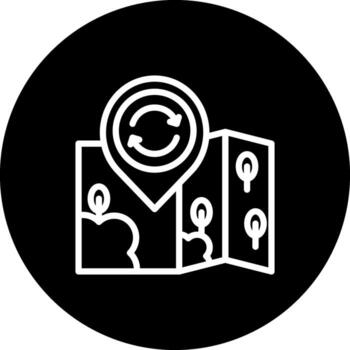 ubicación reciclar avanzado marca diseño diseño vector