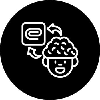 cerebro adjunto archivo funcional usuario interfaz símbolo vector