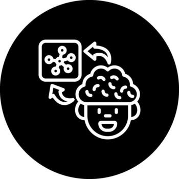 cerebro red funcional digital Arte elemento vector