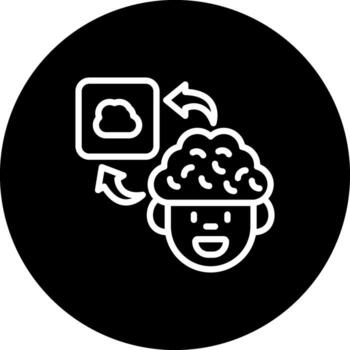 Brain Cloud Optimized Mobile App Design vector