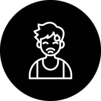 Embarrassed Boy Functional Digital Art Element vector