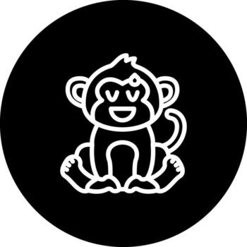 Monkey Relieved Dynamic Flat Design Feature vector