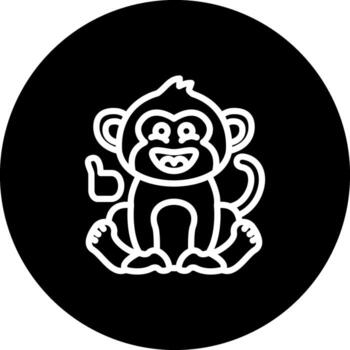 juguetón mono consistente usuario interfaz marca vector