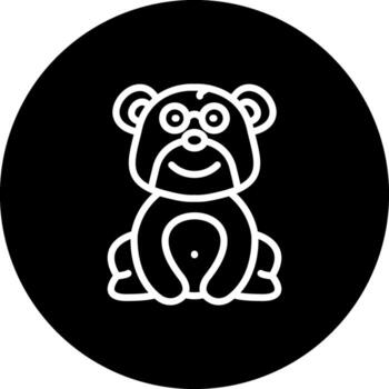 oso nerd dinámica creativo diseño característica vector