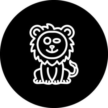 Flirty Lion Functional Web Graphic Object vector