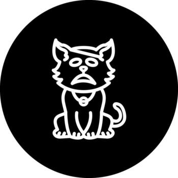 Sick Cat Futuristic Web Design Layout vector