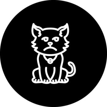 aburrido gato funcional usuario interfaz símbolo vector