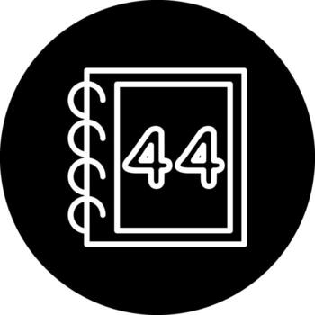 Math Forty Four Unique Branding Graphic Object vector