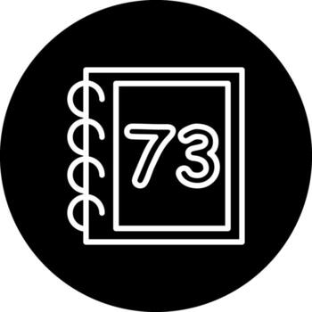 Math Seventy Three Stylish Design Object vector