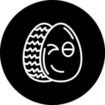 Easter Wink Egg High Resolution Graphic Object vector