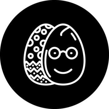 Pascua de Resurrección nerd huevo avanzado marca diseño diseño vector