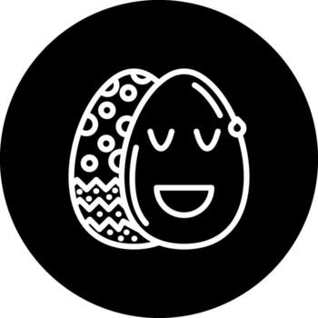 Easter Relieved Egg Optimized Mobile App Design vector