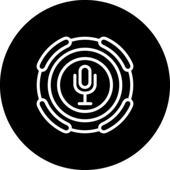 micrófono avanzado marca diseño diseño vector