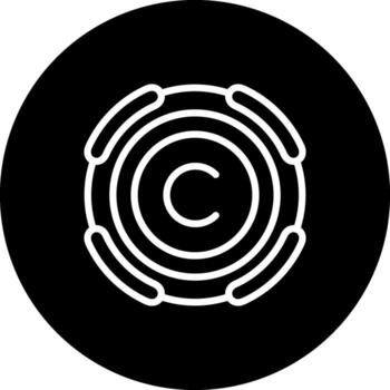 Copyright Custom Flat Design Element vector