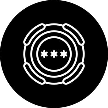 Pin Code Minimal User Interface Element vector