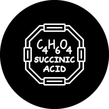 Succinic Acid Minimal User Interface Element vector