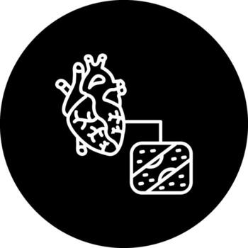 Coronary Artery Bypass Simple Digital Design Symbol vector
